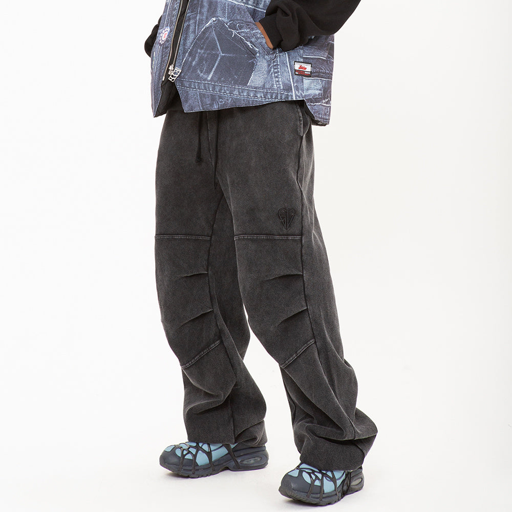 Baggy Washed Cotton Trousers