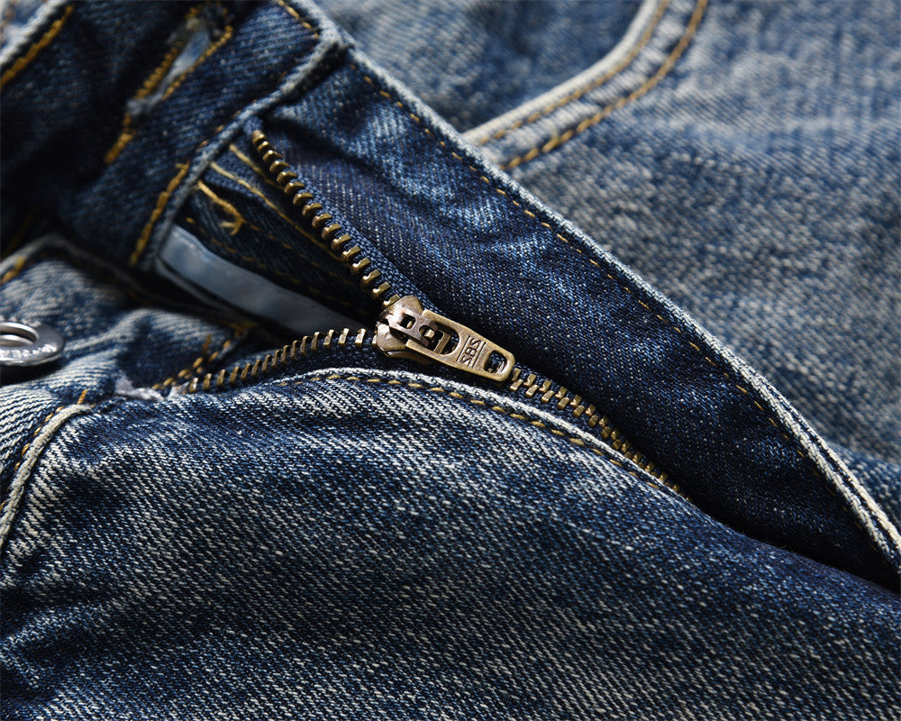Retro Straight Denim Jeans