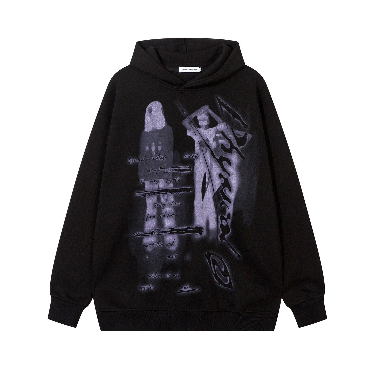 Loose Printed Hoodies