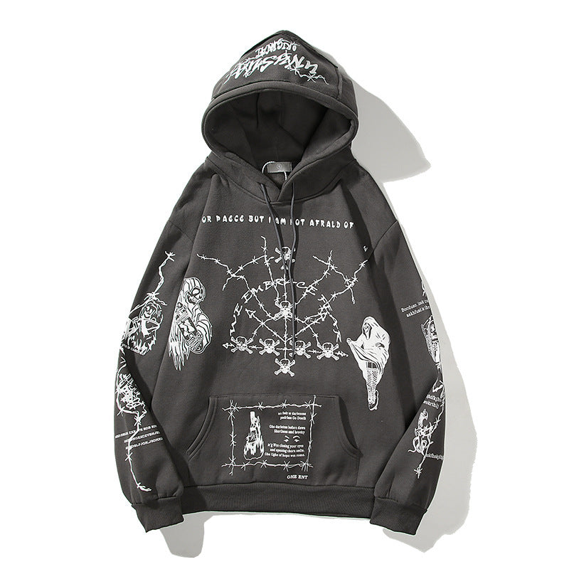 Graffiti And Embroidered Hoodies