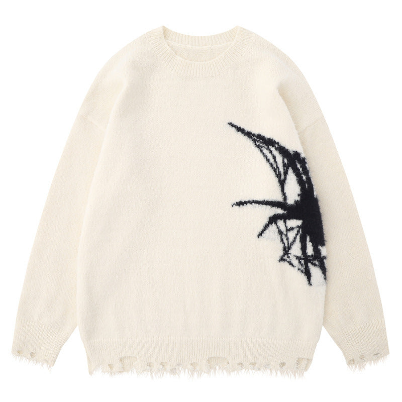 Retro Spider Printed Sweater