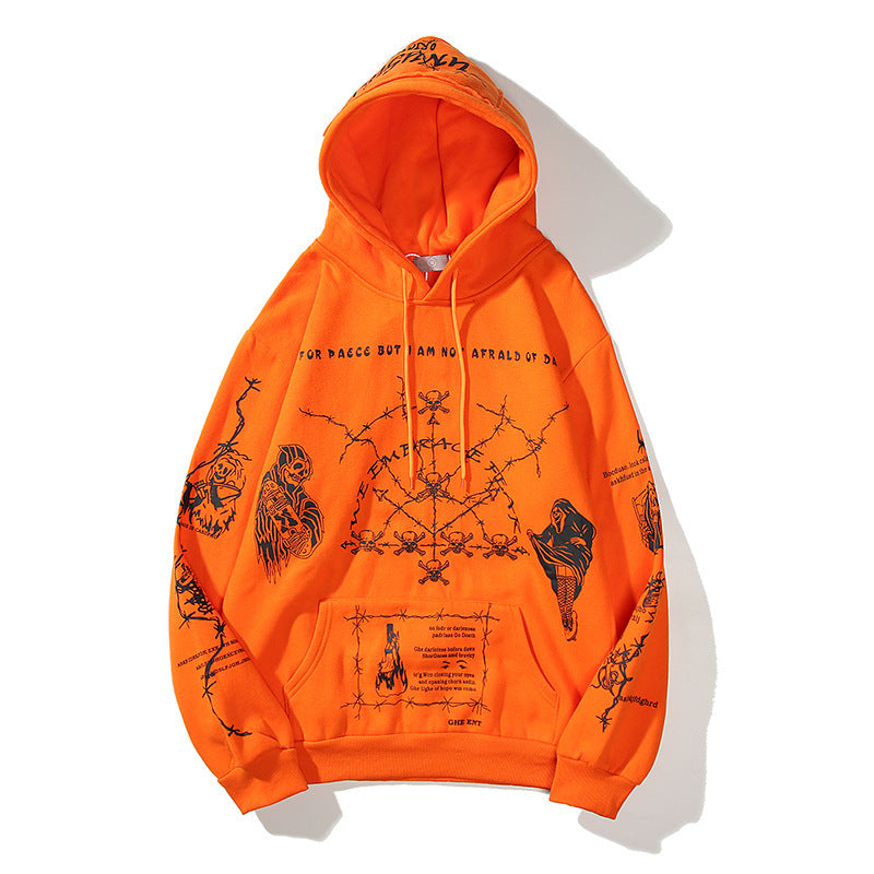 Graffiti And Embroidered Hoodies