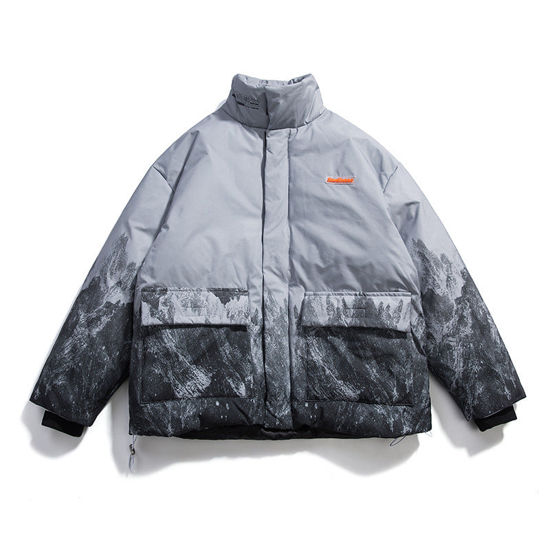 Snow Mountain Big Pocket Cotton Padded Jacket