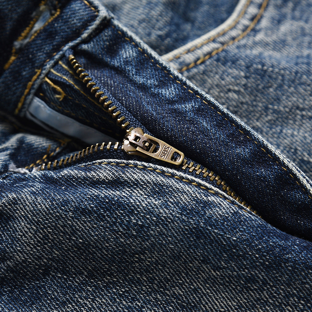 Retro Straight Denim Jeans