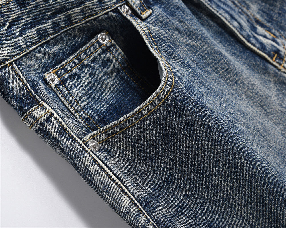 Retro Straight Denim Jeans