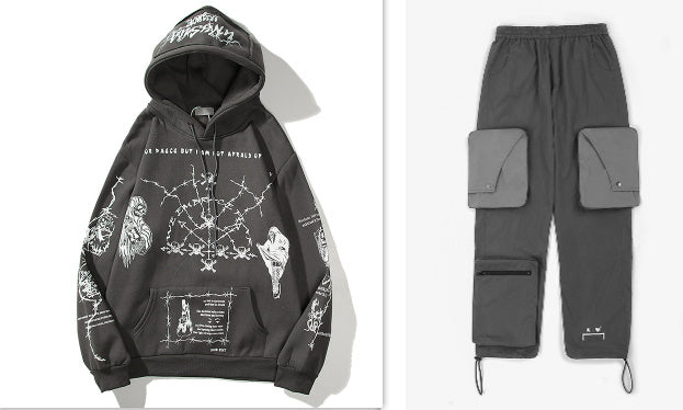 Graffiti And Embroidered Hoodies
