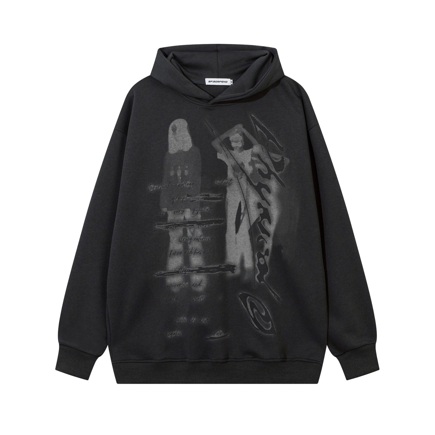 Loose Printed Hoodies