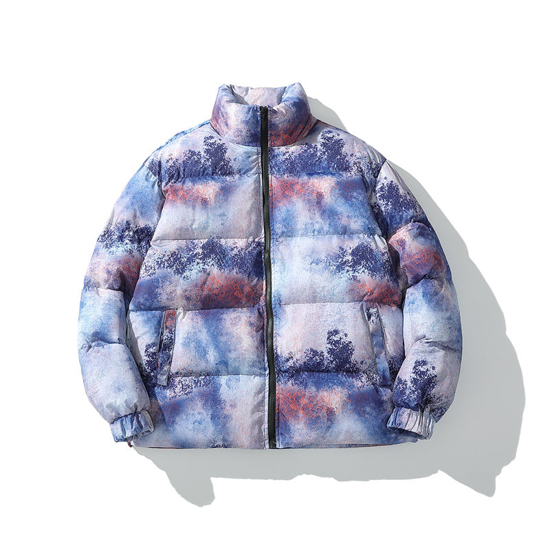 Graffiti Printed Cotton Padded Puffers