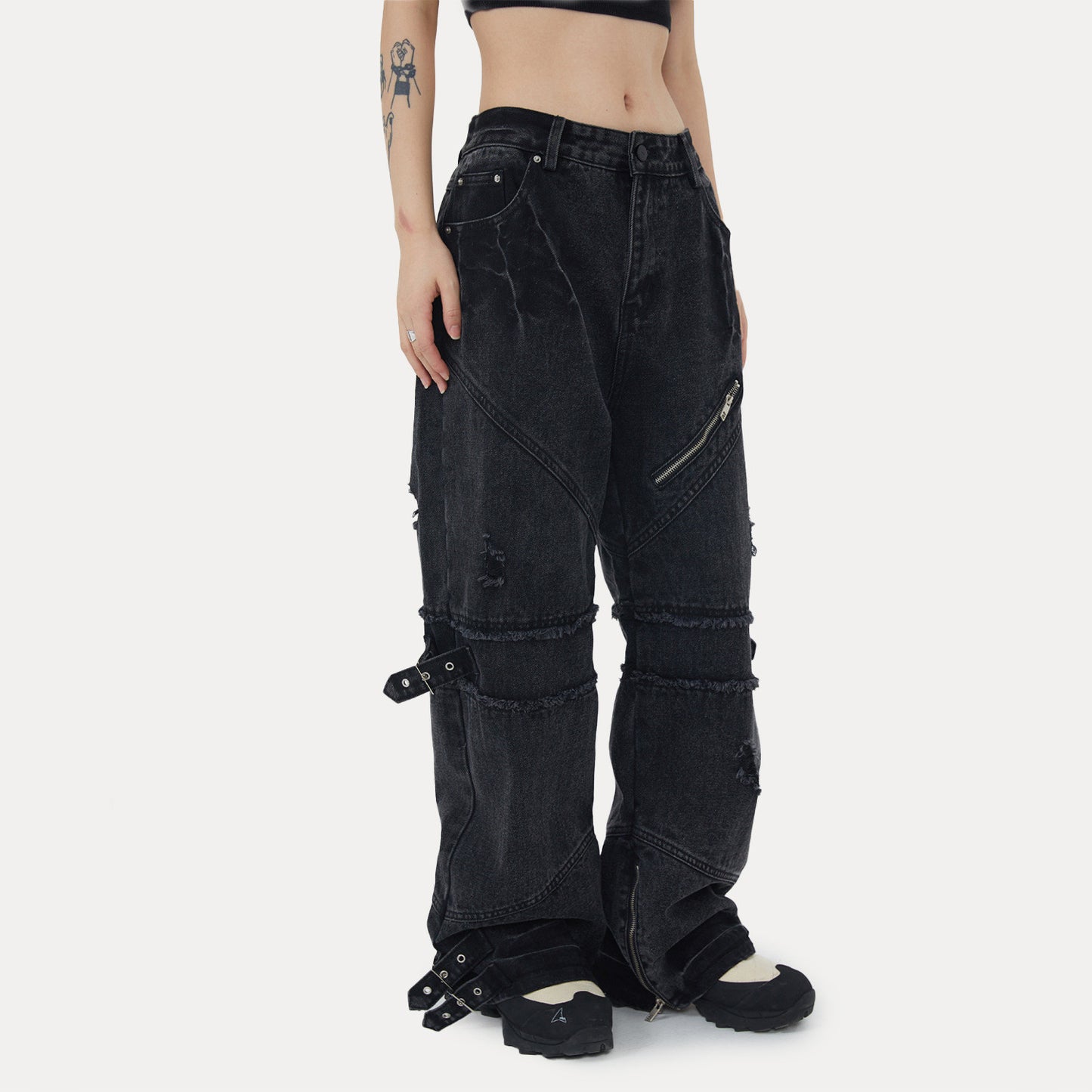 Unisex Loose Straight Denim Jeans