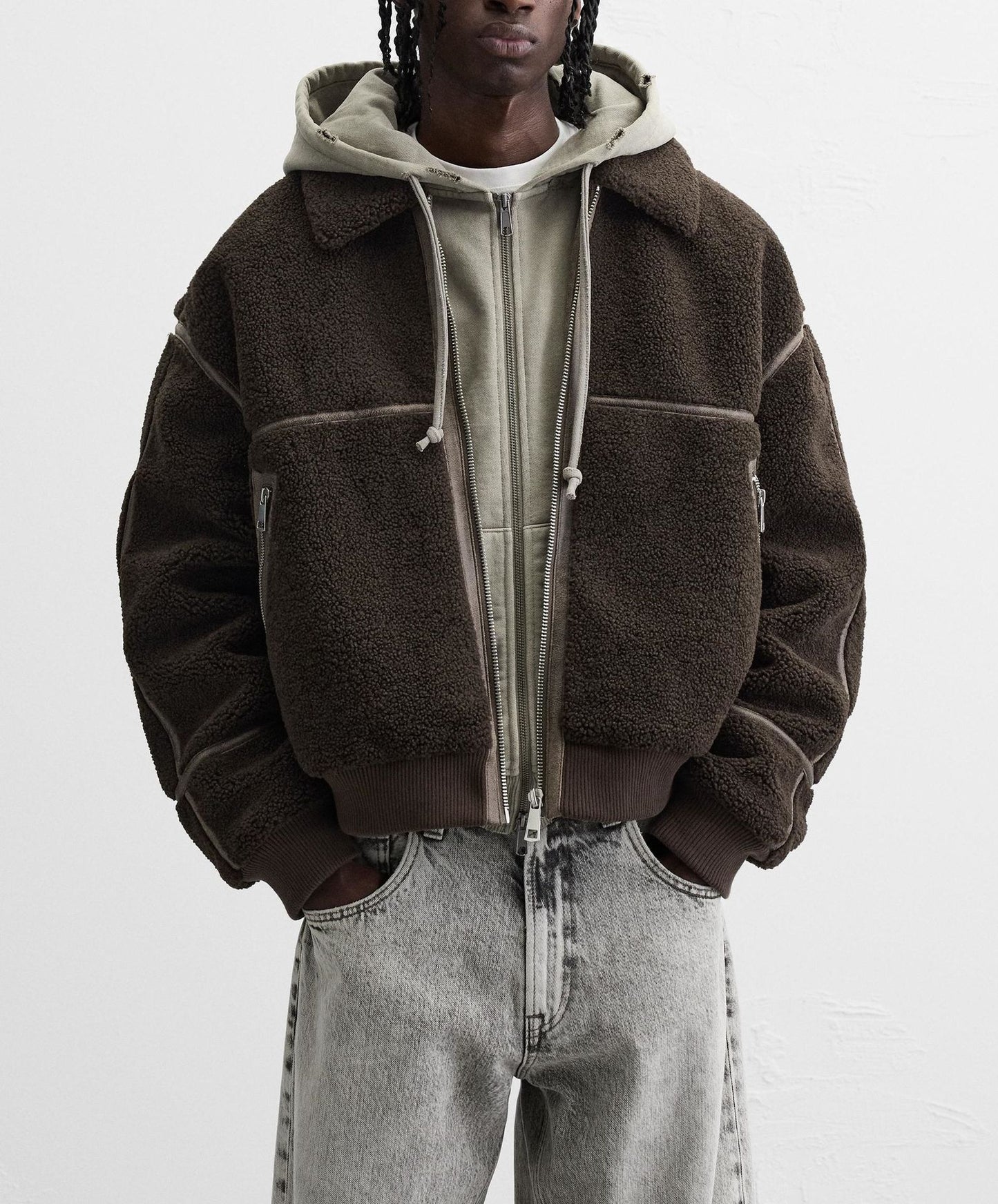 Men's Fleece Jacket | Lapel Fleece Jacket | D-Vine