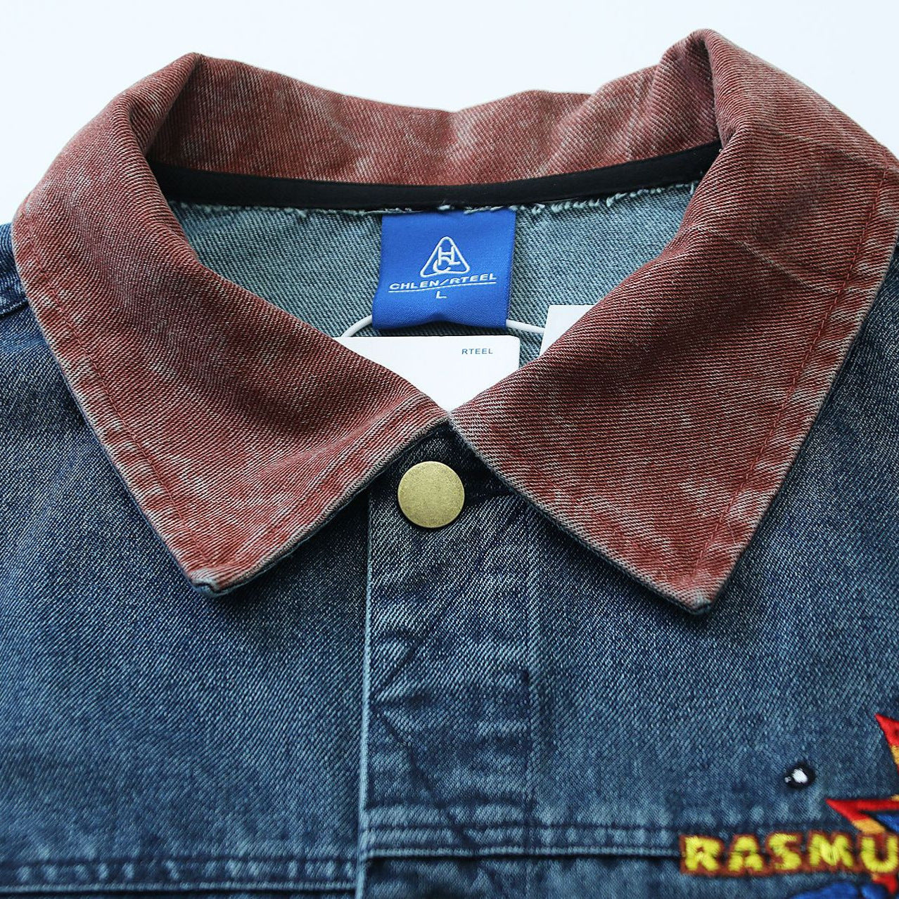 Embroidered Denim Jacket | Antique Denim Jacket | D-Vine