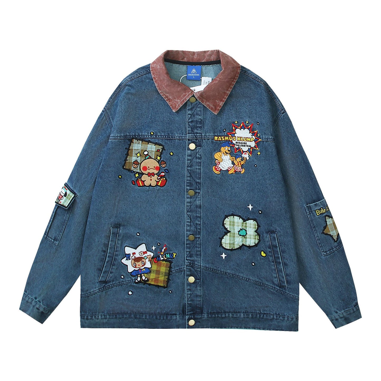 Embroidered Denim Jacket | Antique Denim Jacket | D-Vine