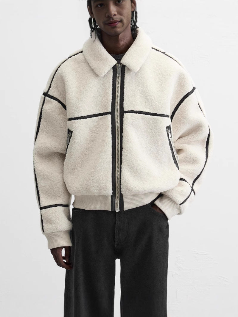 Men's Fleece Jacket | Lapel Fleece Jacket | D-Vine