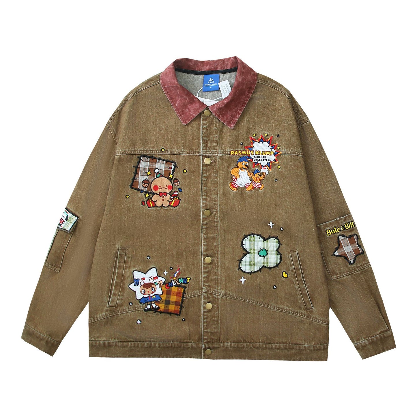 Embroidered Denim Jacket | Antique Denim Jacket | D-Vine