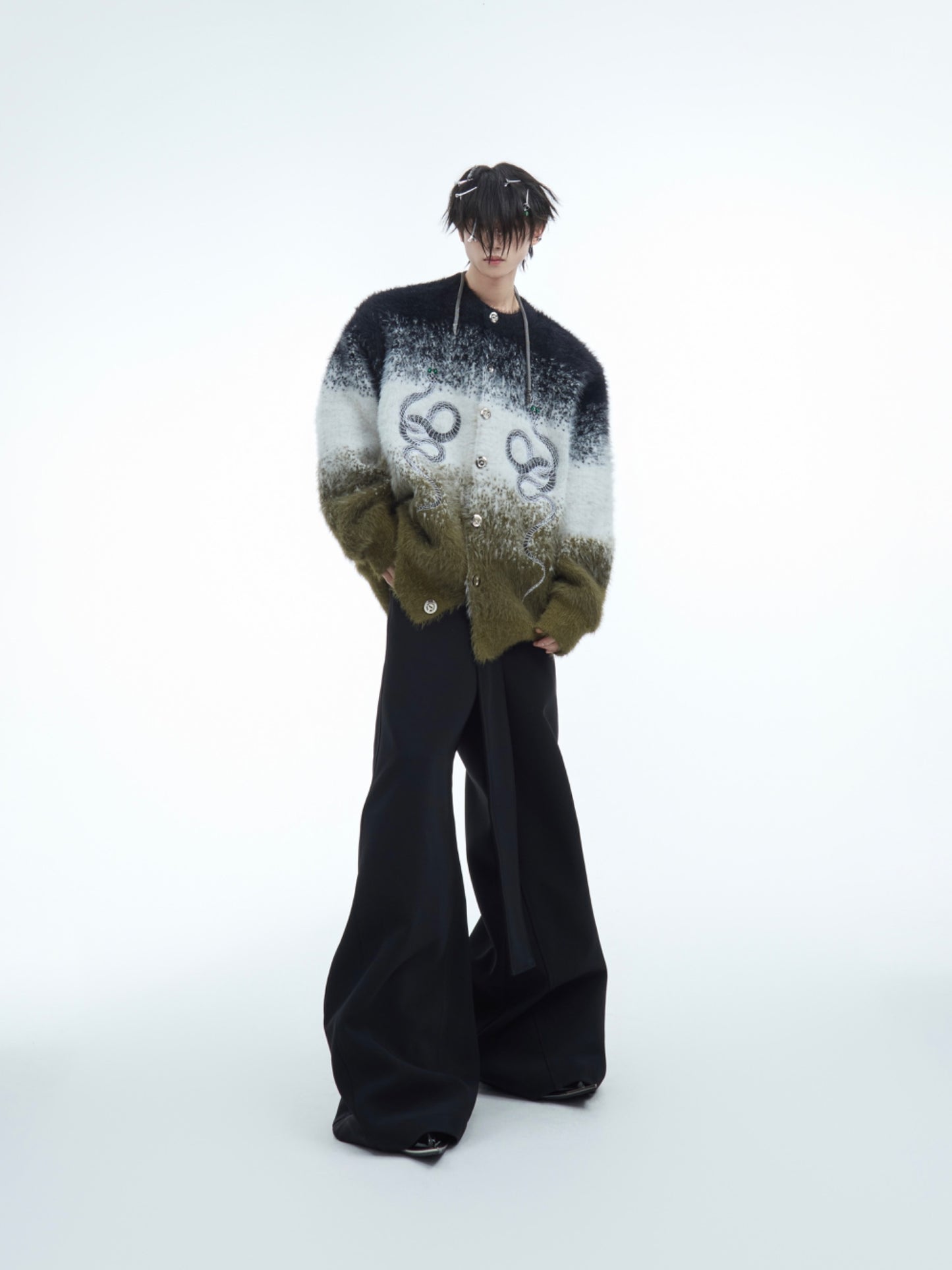 Mink Hair Gradient Loose Sweater