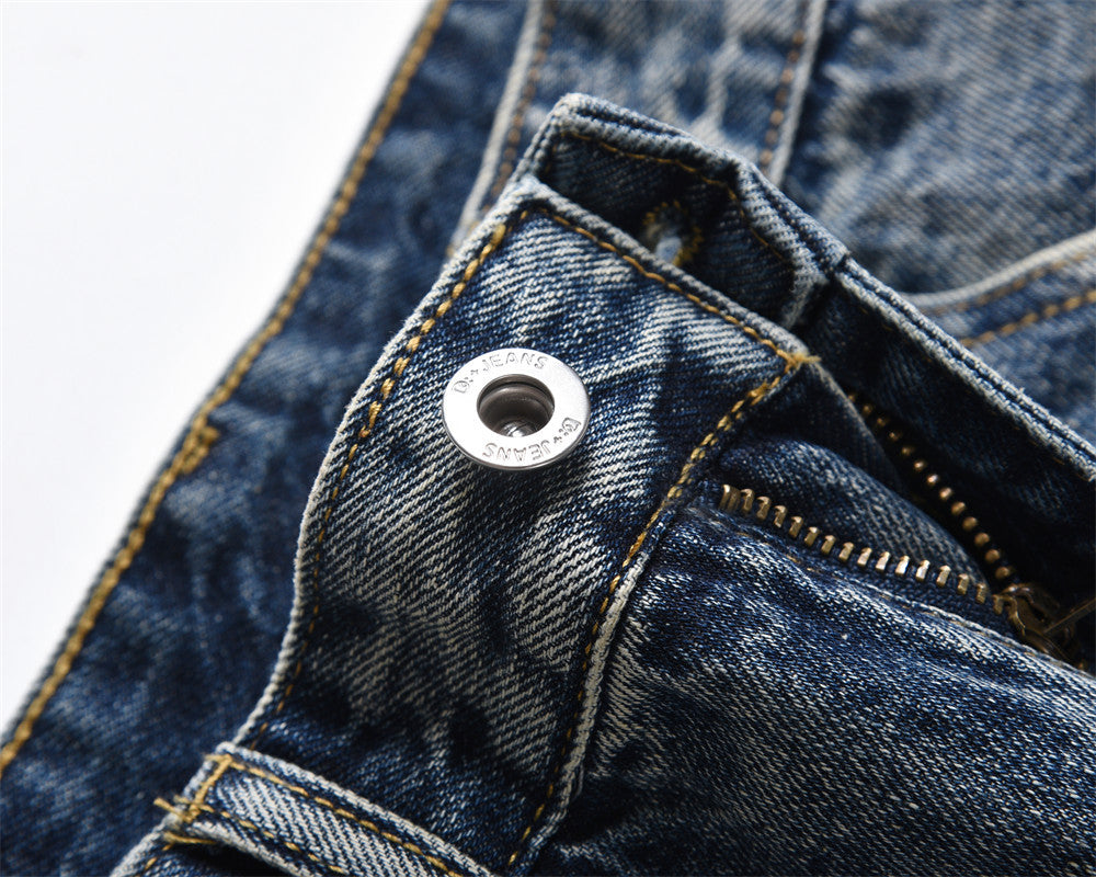 Retro Straight Denim Jeans