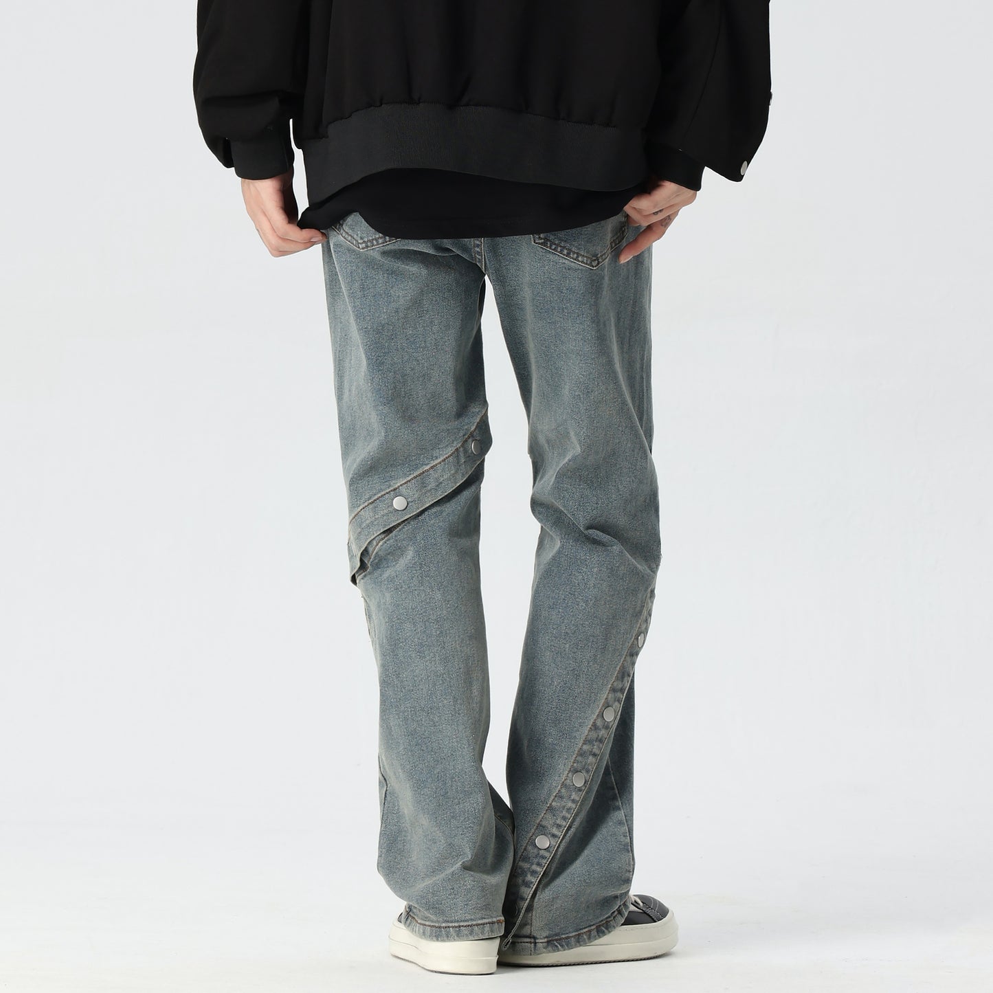 Wide-leg Skinny Denim Jeans