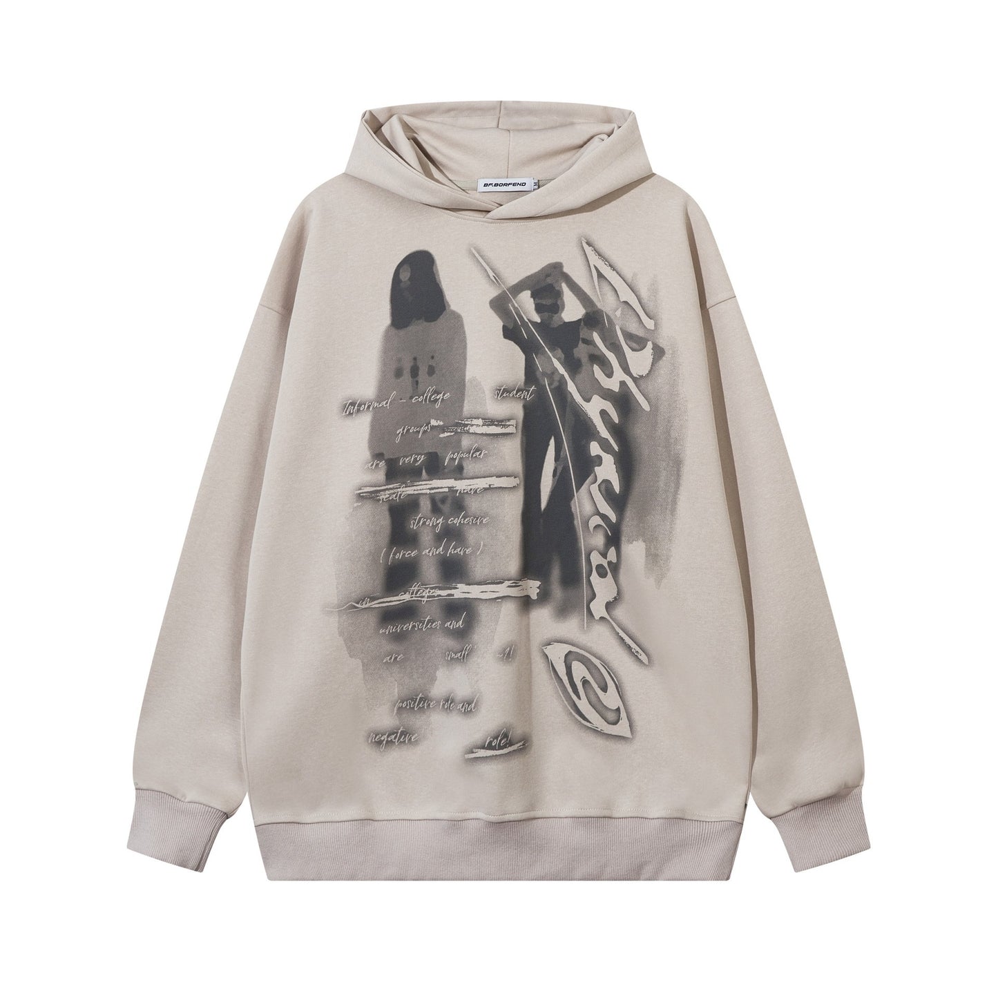 Loose Printed Hoodies