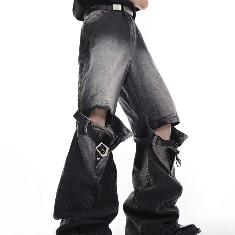 Retro Torn Denim Jeans