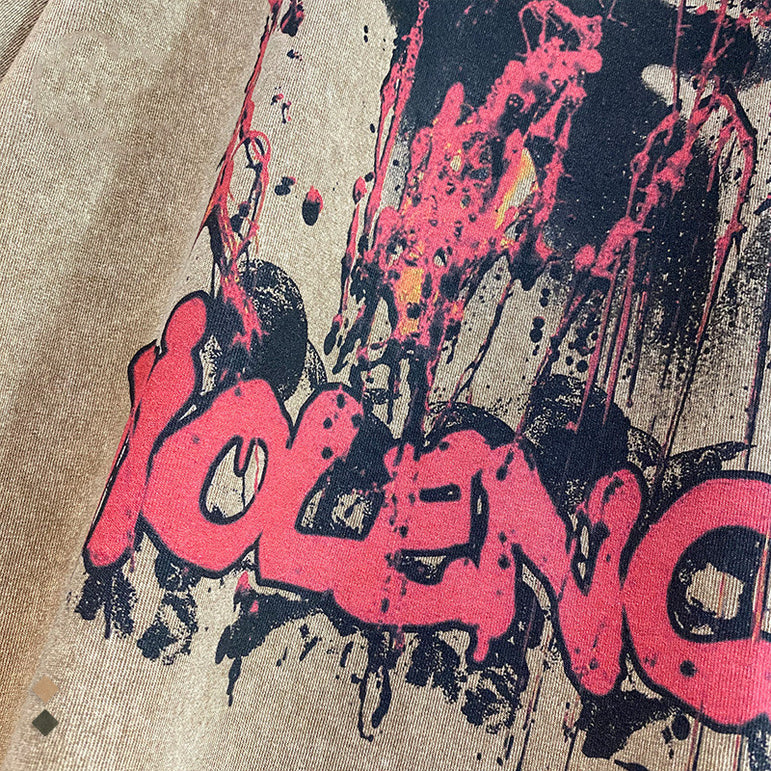 Batik Washed Distressed Graphic Tee | Streetwear T-Shirt