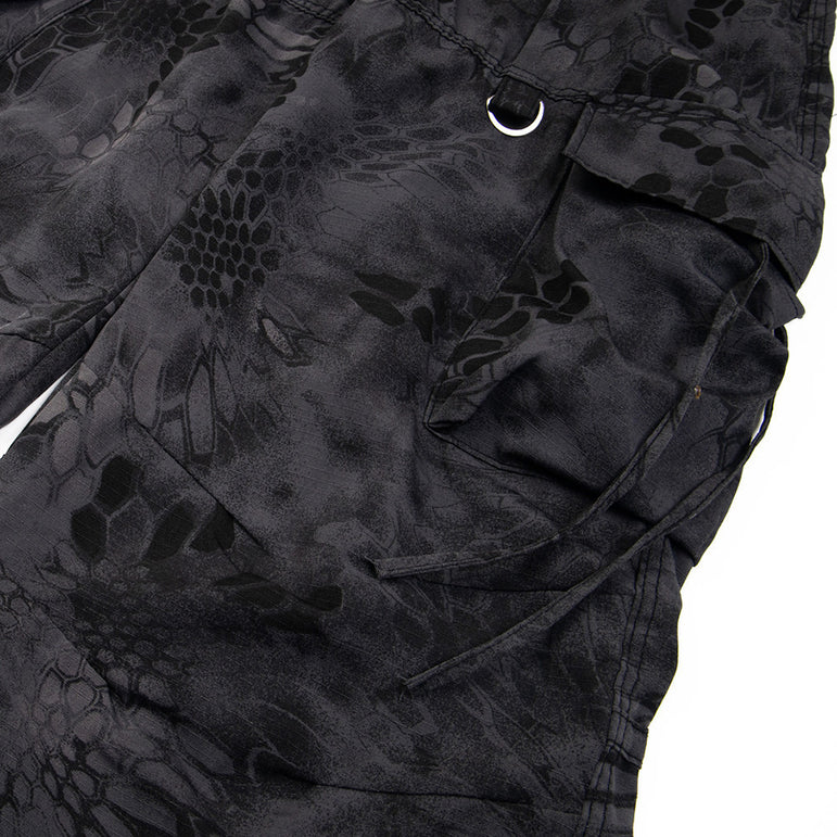 D-vine Loose Patterned Workwear Cargos - back view