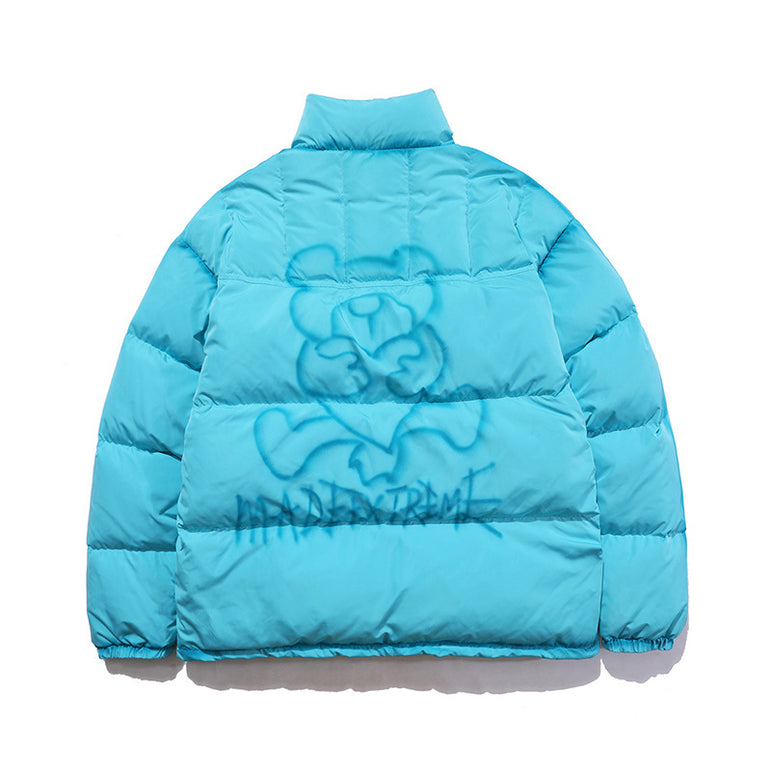 D-vine Spray Painted Cotton Padded Puffer