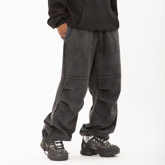 Baggy Washed Cotton Trousers