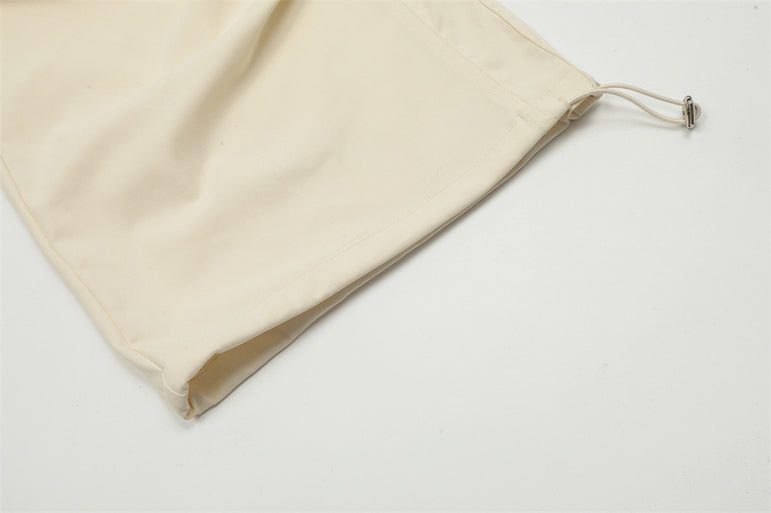 D-vine Willow Clinch Pleated Cargos - fabric texture close-up