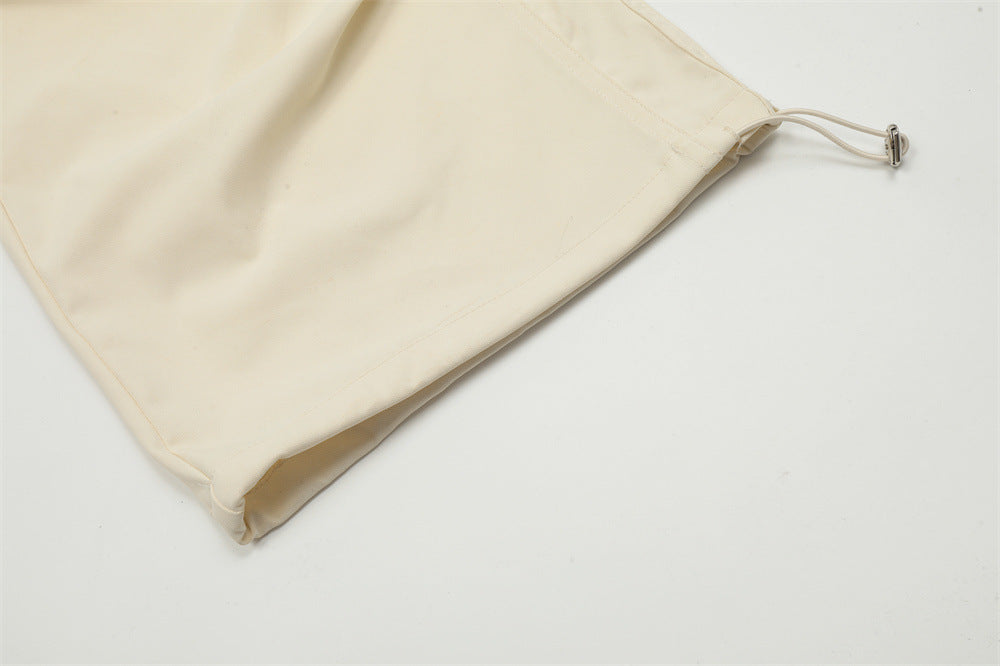 D-vine Willow Clinch Pleated Cargos - fabric texture close-up