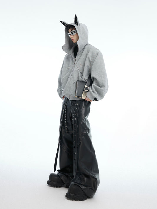 Spring Stitched Casual Hoodie