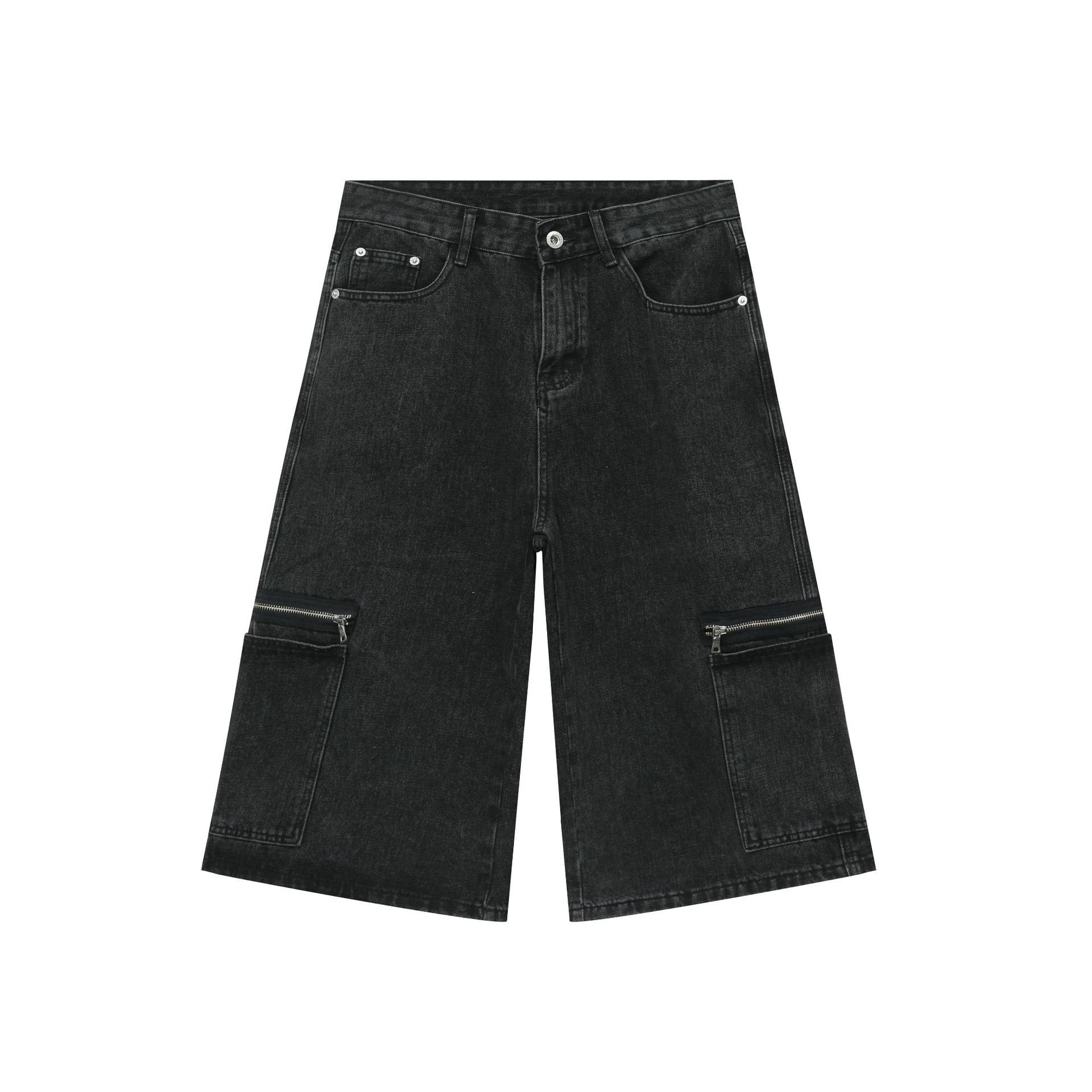 D-vine Denim Cropped Jeans - waist and leg detail