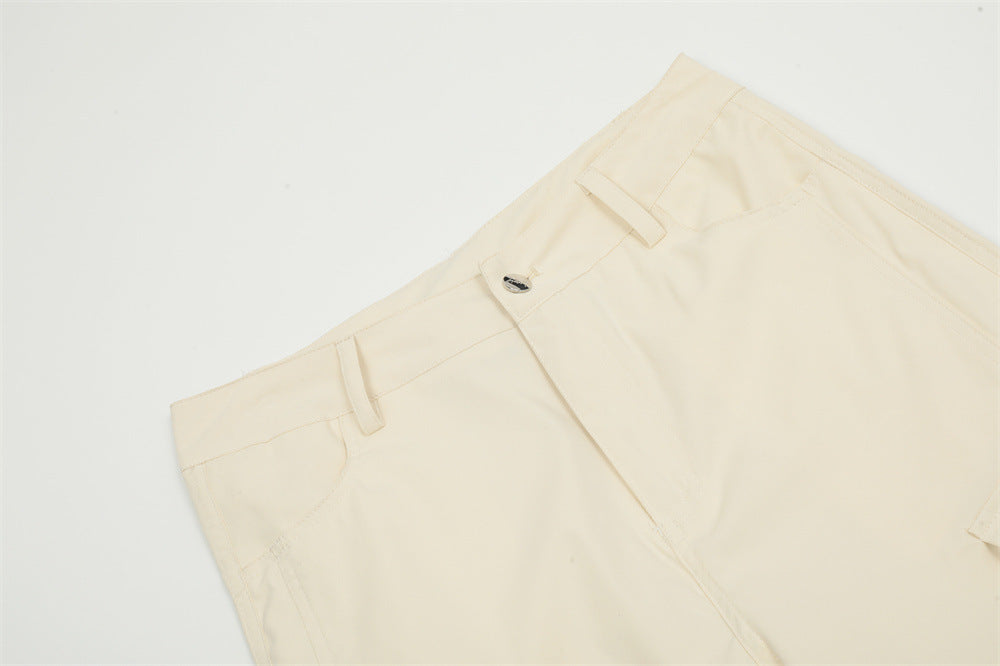 D-vine Willow Clinch Pleated Cargos - worn on model full length