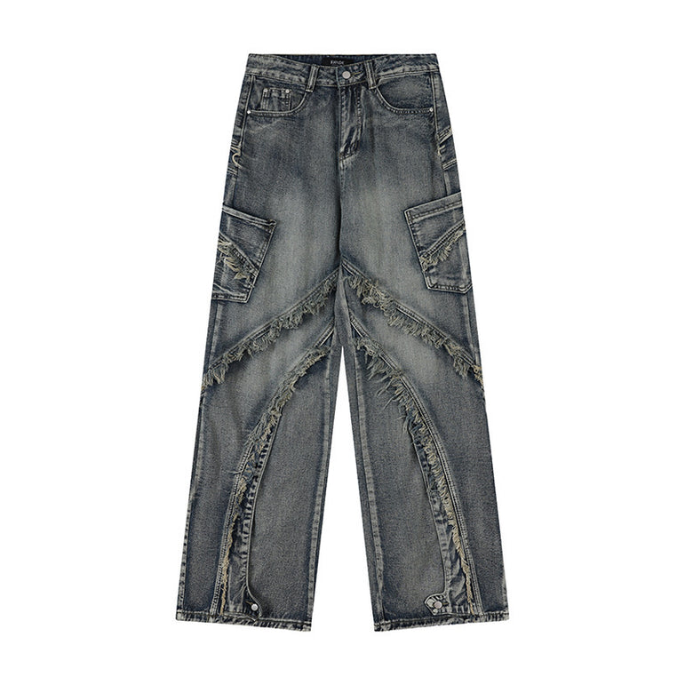 D-vine Reimagined Wide-leg Denim Jeans - flat lay product shot