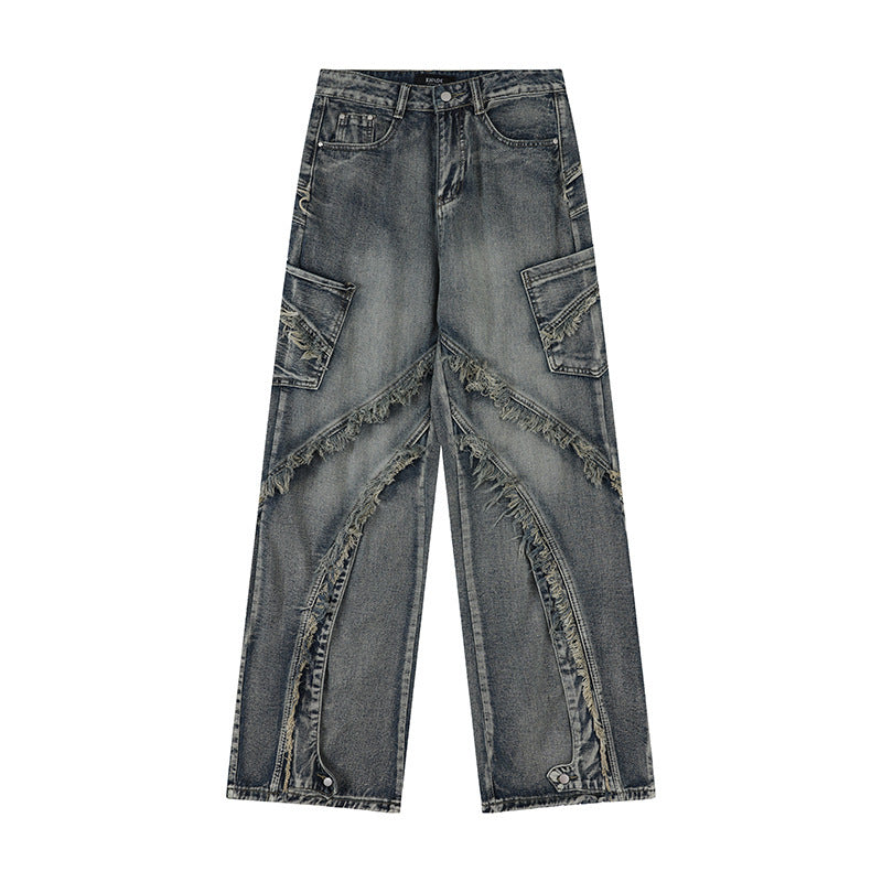 D-vine Reimagined Wide-leg Denim Jeans - flat lay product shot
