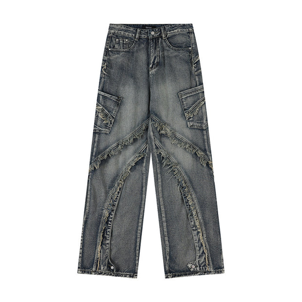 D-vine Reimagined Wide-leg Denim Jeans - flat lay product shot