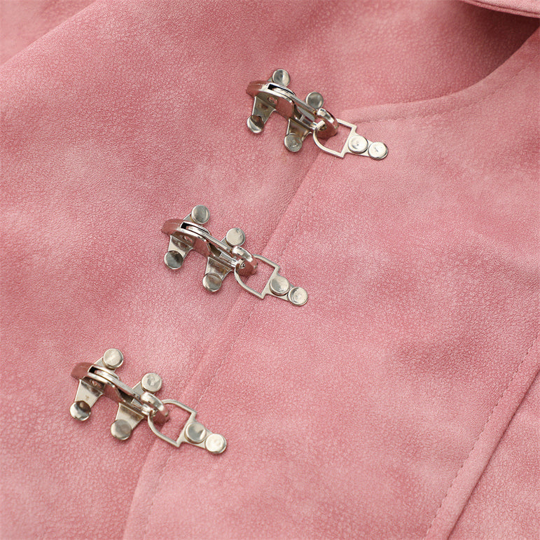 D-vine PU Leather Jacket