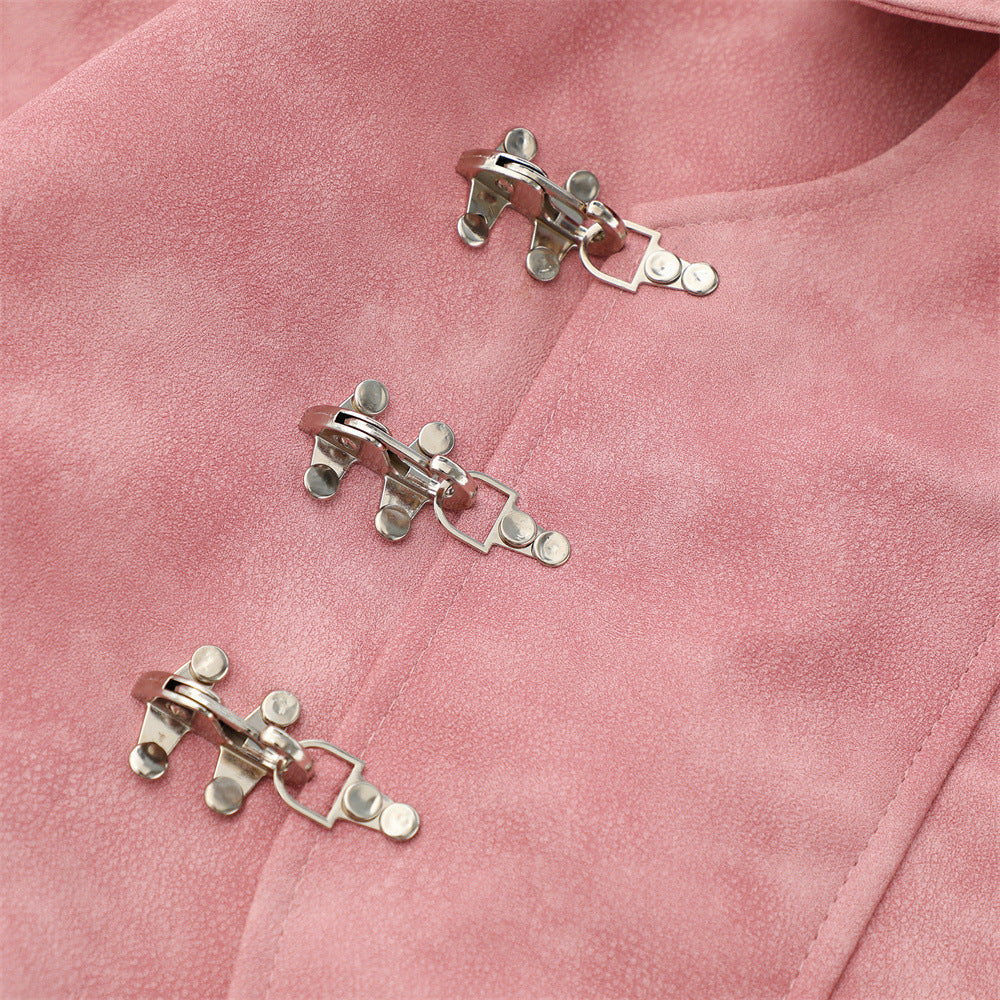 D-vine PU Leather Jacket