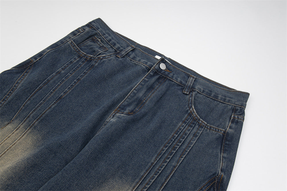D-vine Side-Ripped Baggy Jeans - styled outfit shot