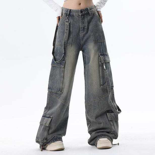 Reimagined Retro Multi-pocket jeans