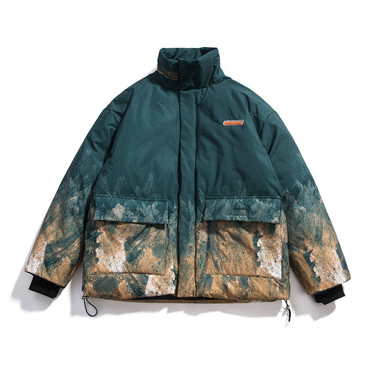 Snow Mountain Big Pocket Cotton Padded Jacket
