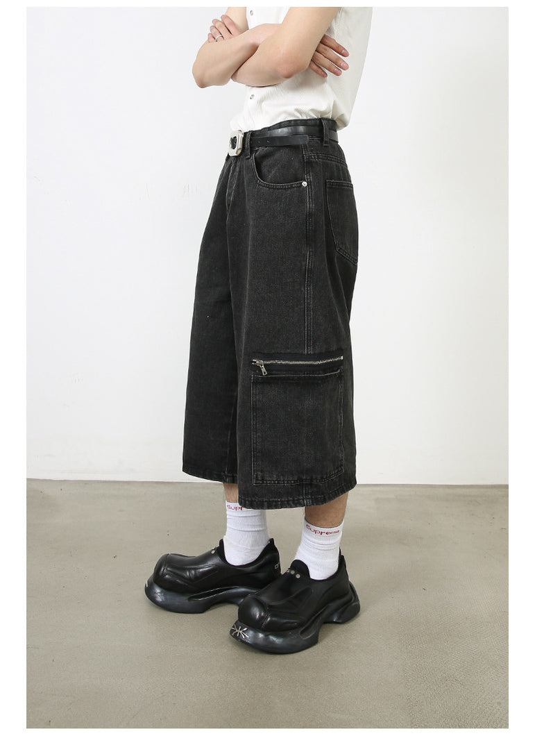 D-vine Denim Cropped Jeans - worn on model