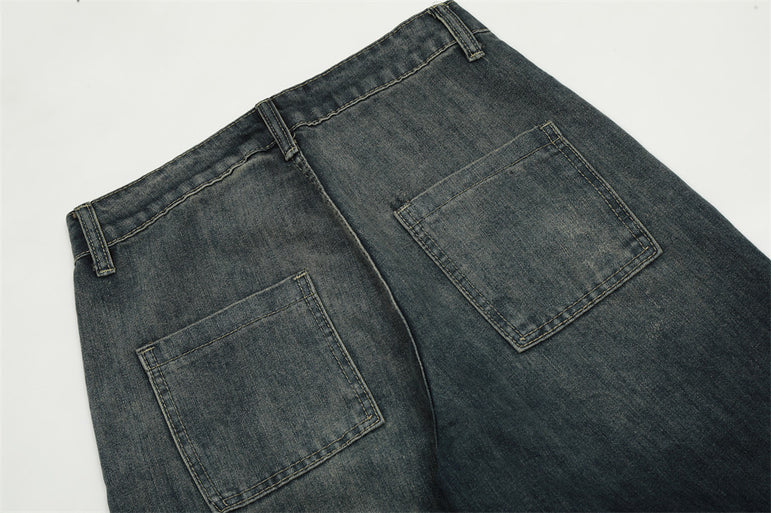 D-vine Graffiti Straight-leg Denim Jeans - side view