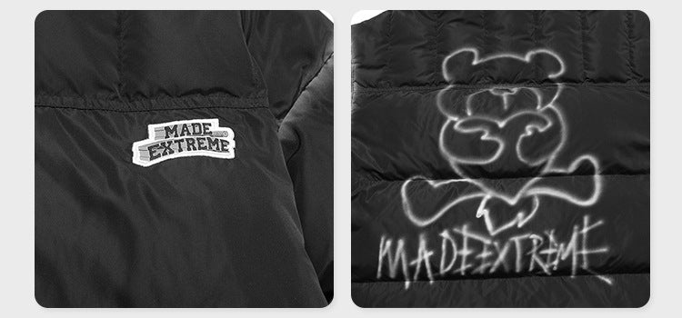 D-vine Spray Painted Cotton Padded Puffer