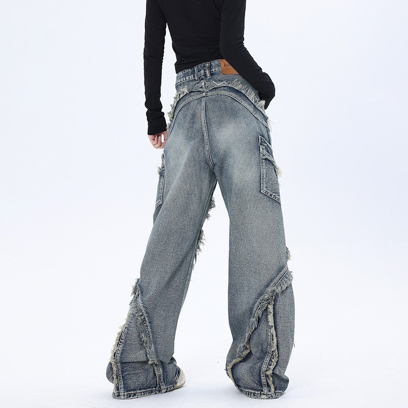 D-vine Reimagined Wide-leg Denim Jeans - back view