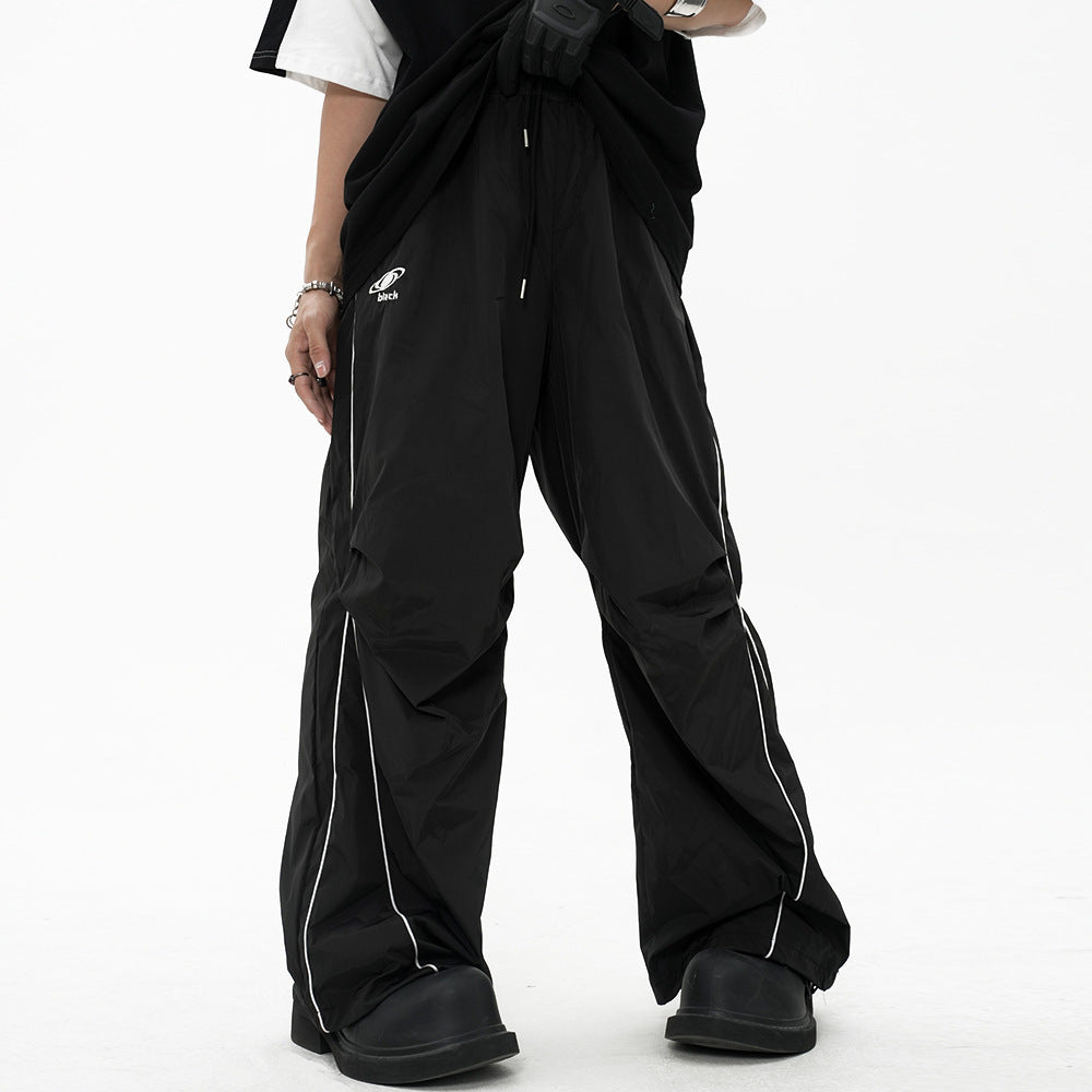 Striped Jogger Cargo Pants | Loose Fit Trousers