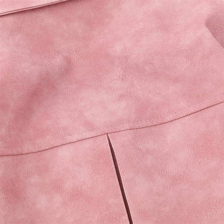 D-vine PU Leather Jacket