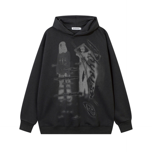 Loose Printed Hoodies