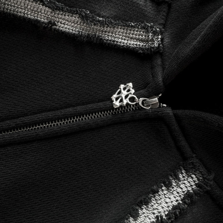 Vintage Striped Zip-Up Hoodie | Cotton Streetwear
