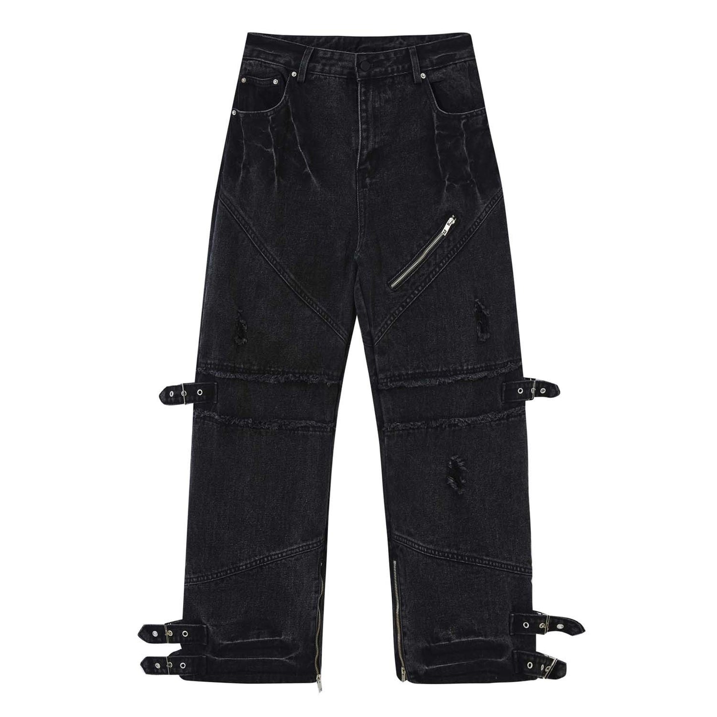 Unisex Loose Straight Denim Jeans