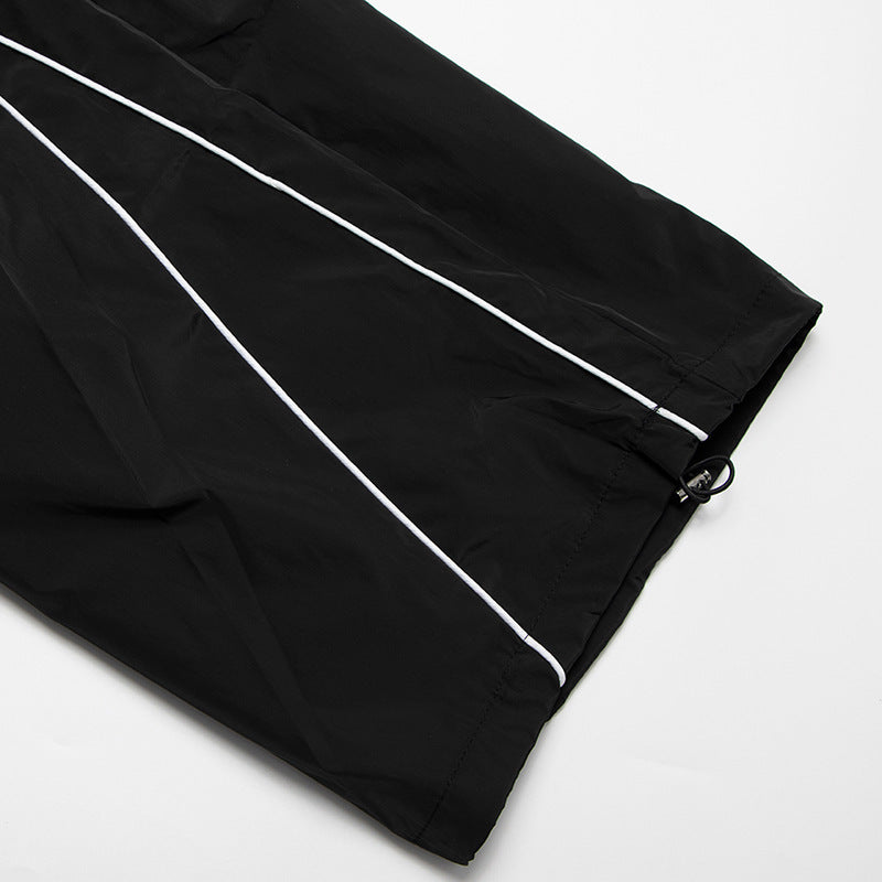 Striped Jogger Cargo Pants | Loose Fit Trousers